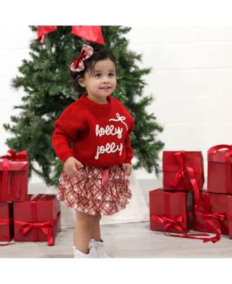 Baby Girl's Christmas Plaid Layered Bow Baby Headband