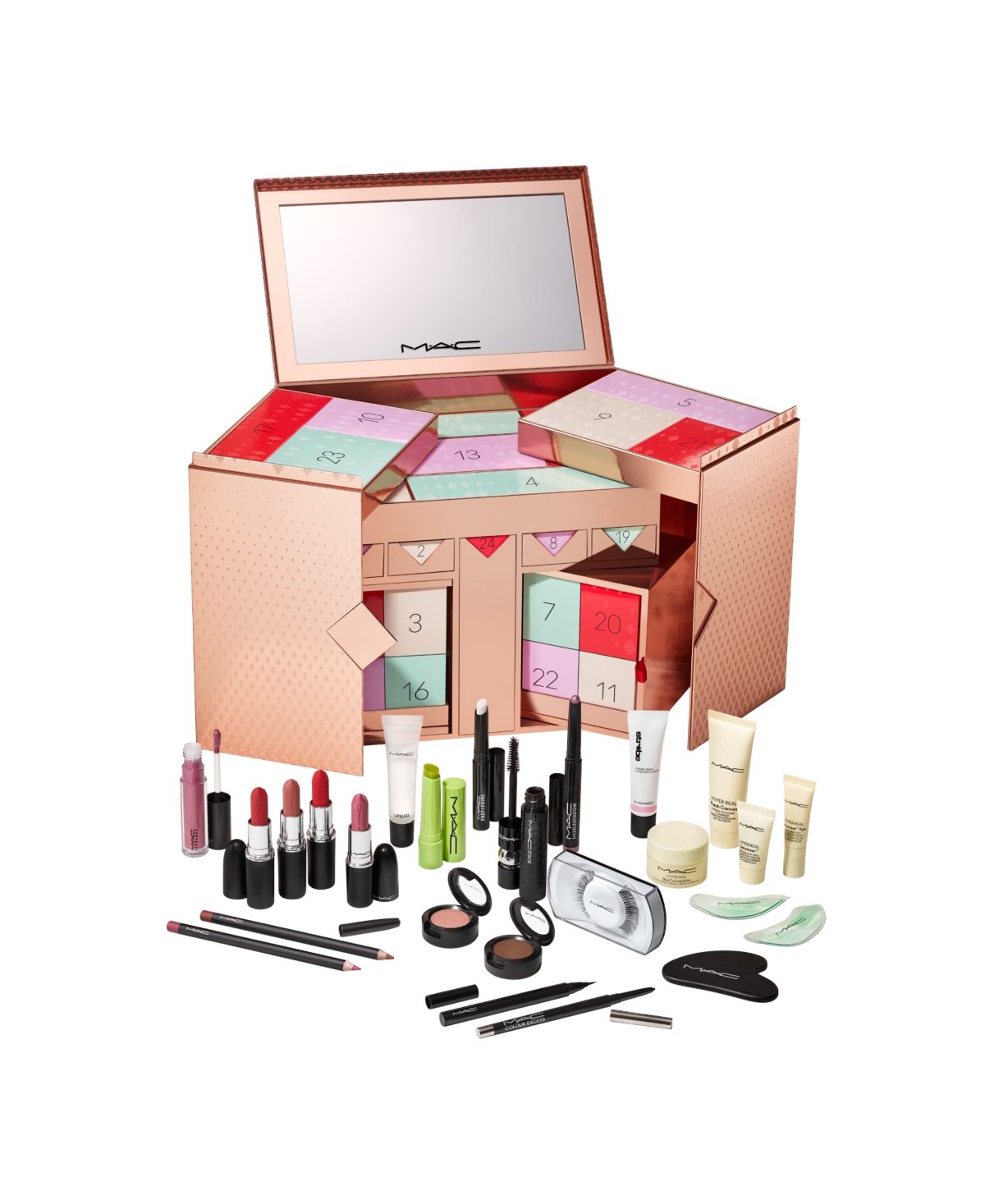 Mac 24-pc. Mystery Must-haves Advent Calendar Makeup Gift Set In Transparent