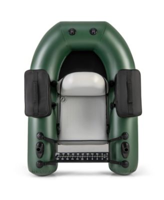 Inflatable Fishing Float Tube with Angling Base, Fish Ruler, and Comfortable Design