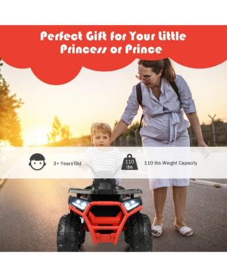 12V Kids Electric 4-Wheeler ATV Quad with MP3 Player and LED Lights