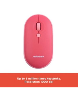 2.4G Wireless Keyboard and Mouse Combo, Quiet Typing, Ergonomic Design, USB Nano Receiver, Plug-and-Play, Pink PC Accessories