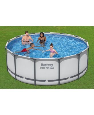 Steel Pro MAX 13'x48" Round Above Ground Swimming Pool with Pump & Cover