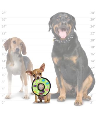 Holiday Jr Ring Egg 2 Pack , Durable Plush Squeaky Dog Toy