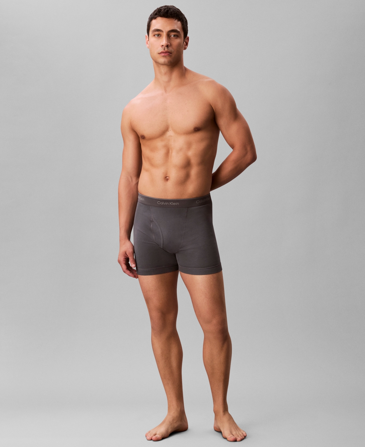 Calvin Klein Men's 5-pack Cotton Classic Boxer Briefs Underwear In Blue