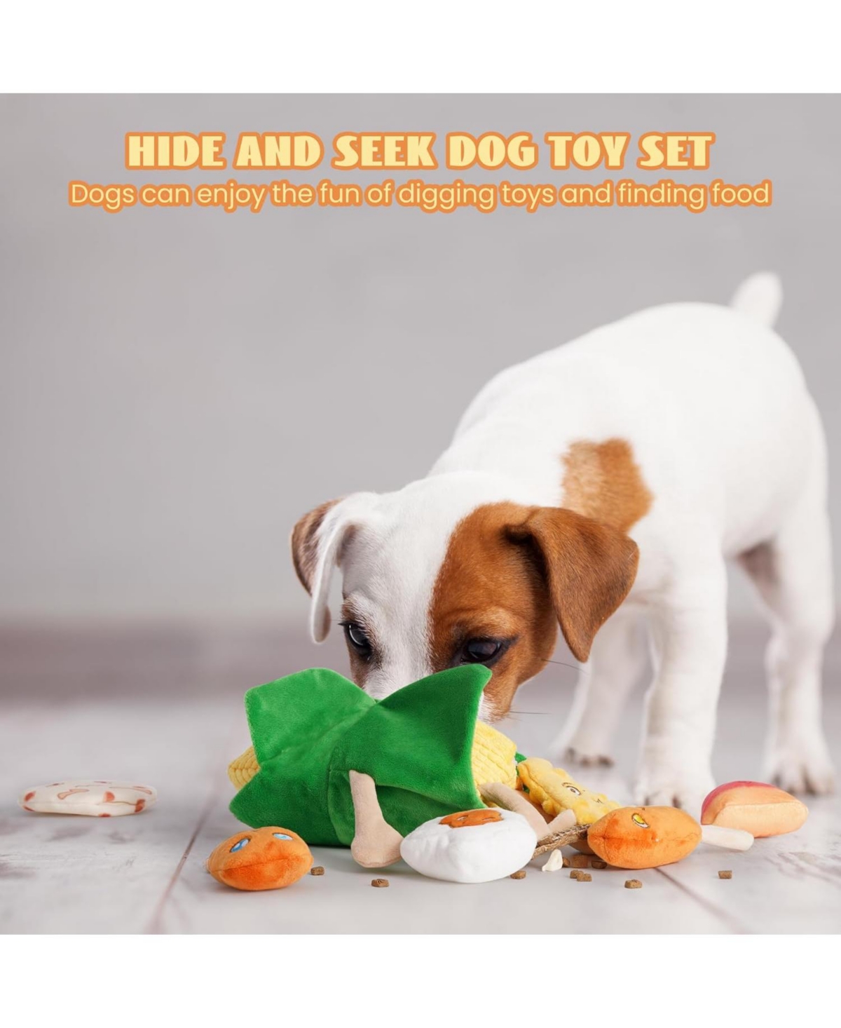 Nocciola 7-in-1 Mr.CORNelius Plush Dog Toy