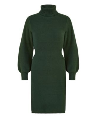 Women's Roll Neck Knitted Dress