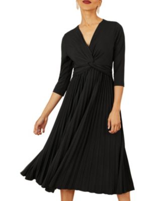 Women's Jersey Knot Waist Midi Dress