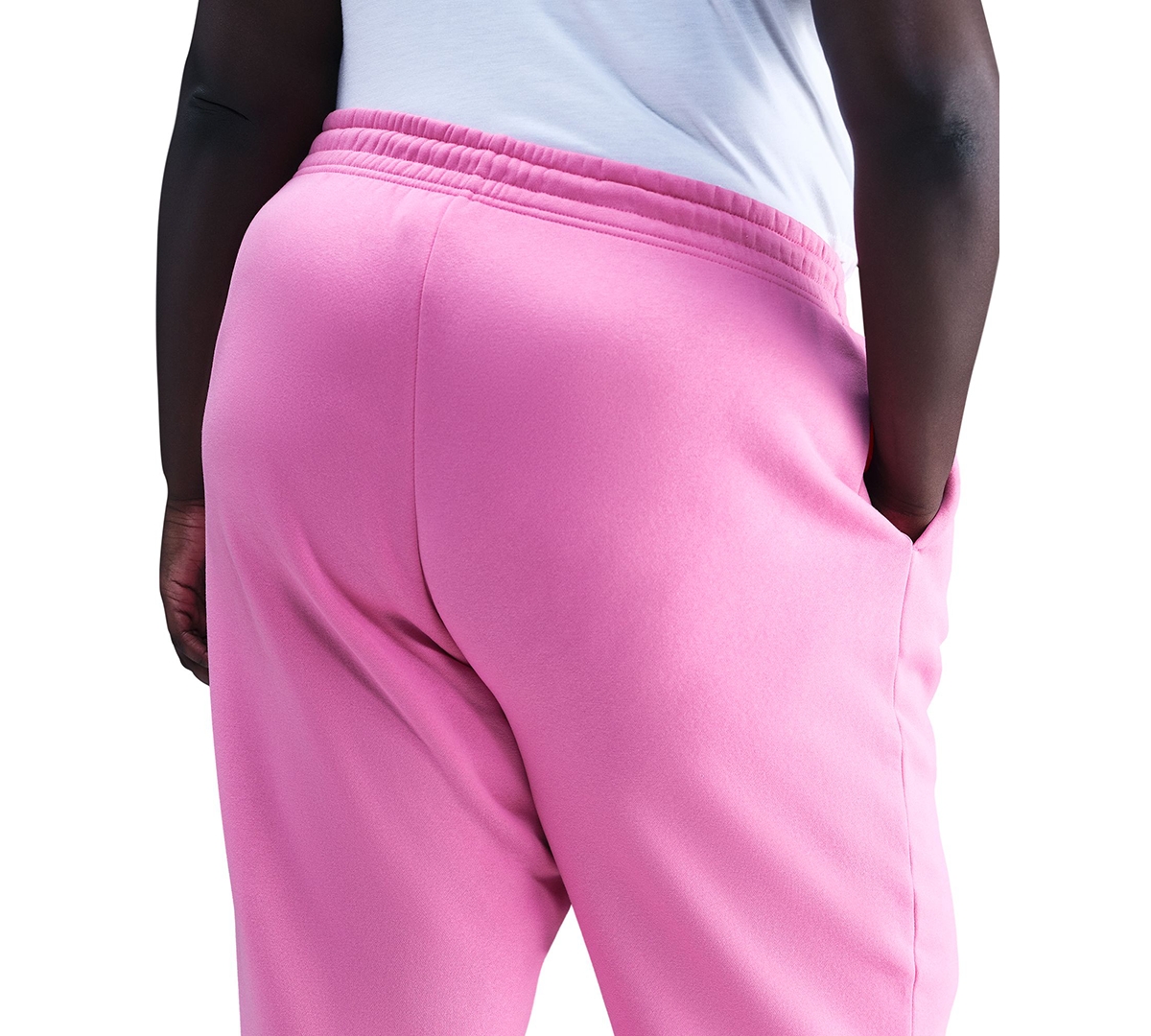 Nike Sportswear Plus Size Phoenix Fleece High-waist Oversized Sweatpants In Pink
