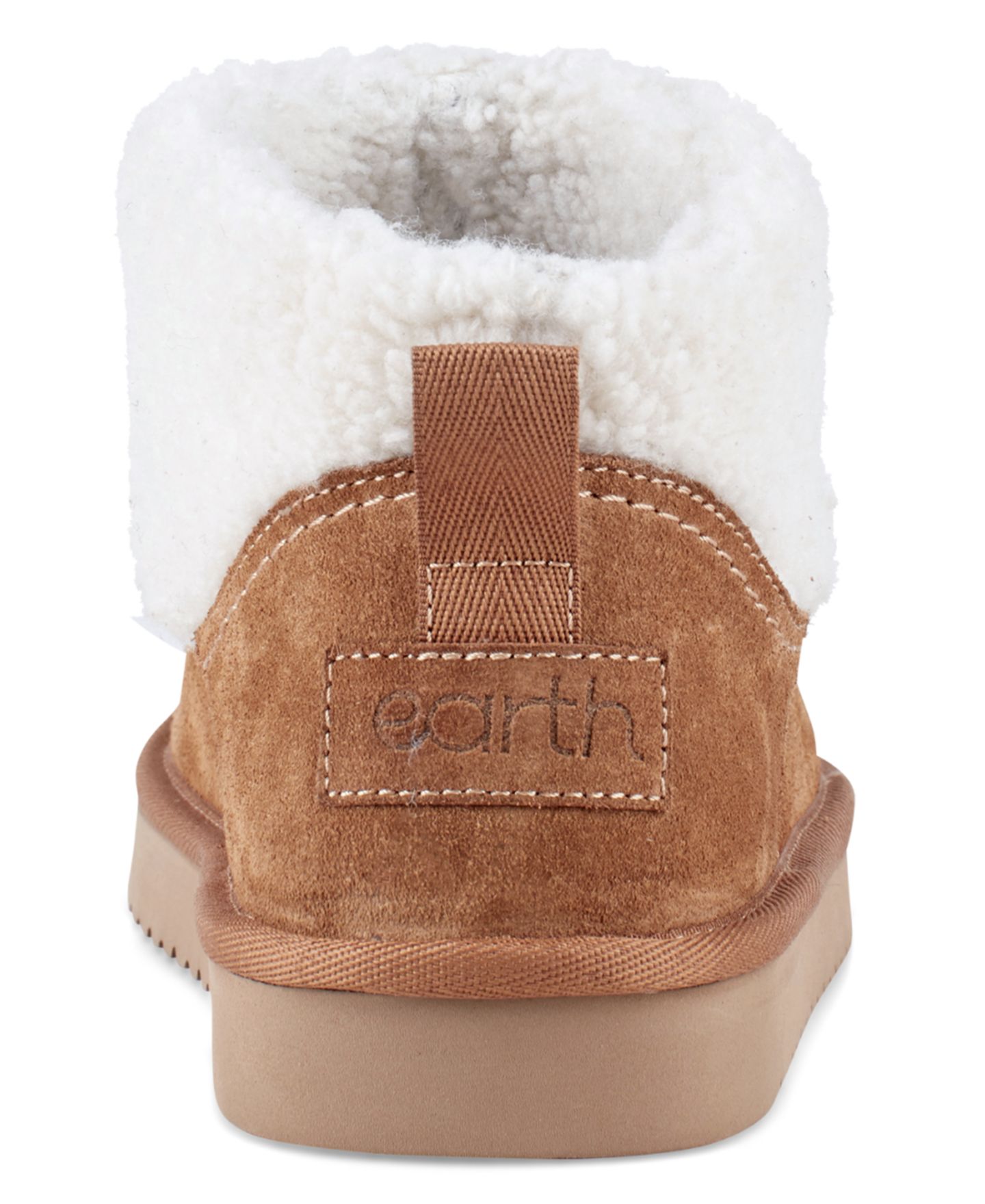 Женские ботинки Earth Wylson Round Toe Casual Cozy Booties, цвет: Коричневый замшевый — фото 3
