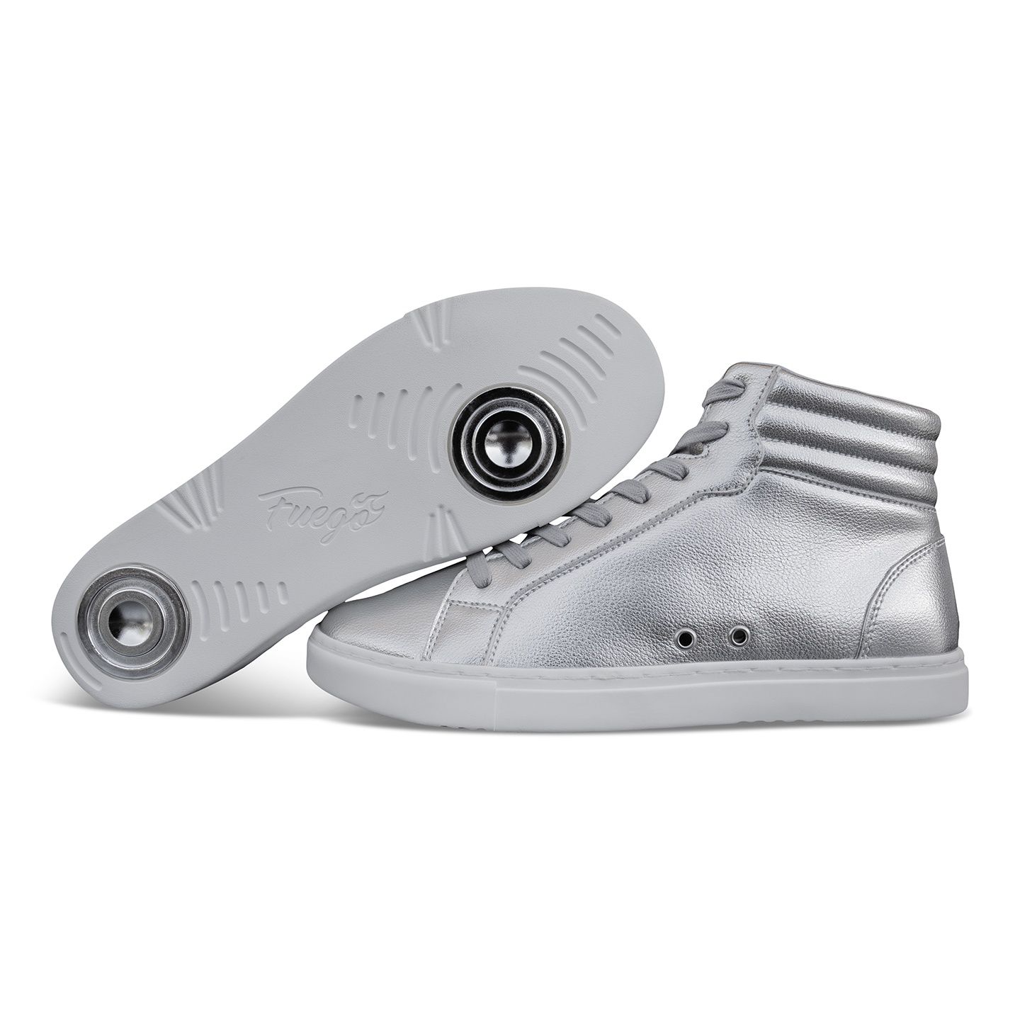 Мужские кроссовки Fuego Silver High-top, цвет: Серебряный — фото 5