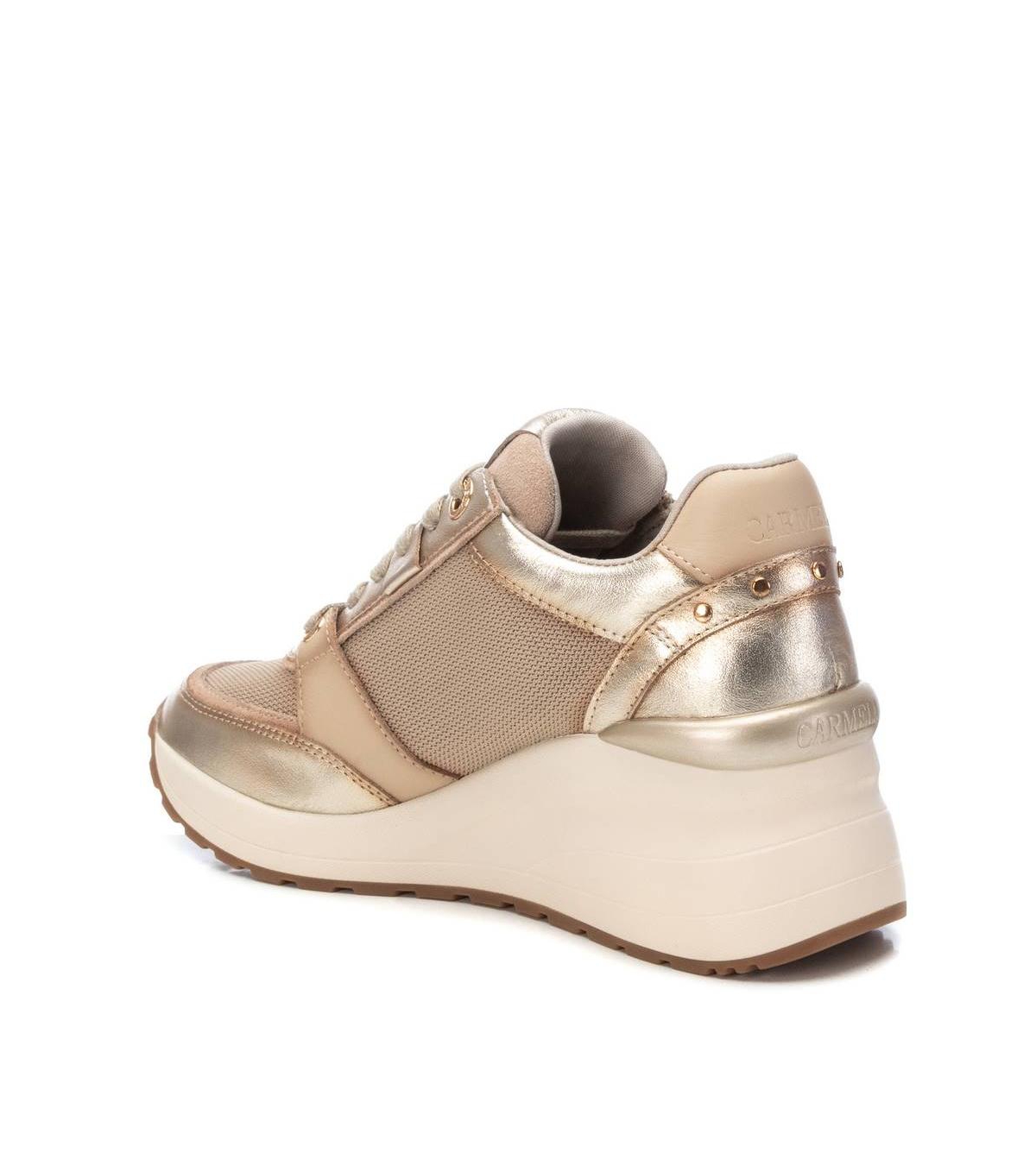 Carmela Leather Collection Women's Wedge Sneakers By Xti