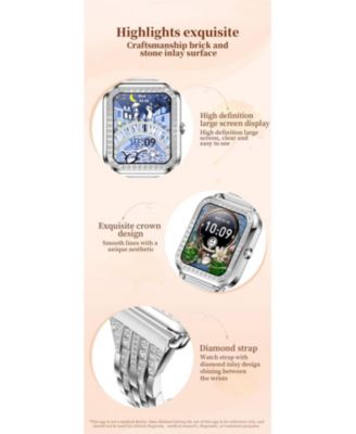 Watch Bluetooth Call Heart Rate Monitor IP67 Waterproof Fitness Tracker for Men Women -Gold