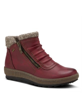 CLEORA Water Resistant Dual-Zip Bootie with Faux Shearling Lining