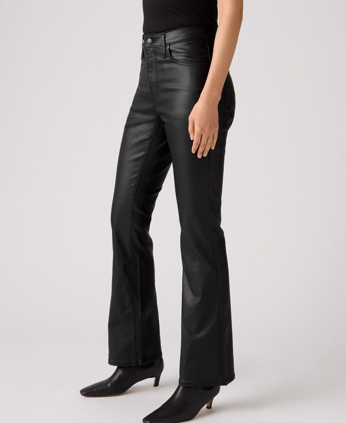 Levi's 725 High-waist Classic Stretch Bootcut Jeans In Black