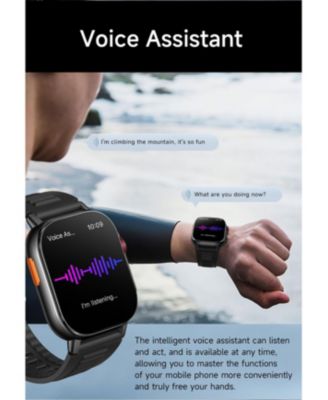 2.01" HD Screen Smart Watch for Women Men Outdoor Sport Multifunctional With GPS Health Monitoring, Bluetooth Calling, IP68 -Orange