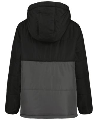 Boys' 8-20 Color Block Long-Sleeve Puffer Jacket