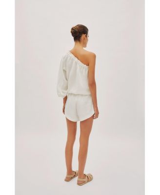 Women's Capri Linen Shorts