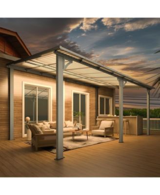 16'x10' Wall Mounted Gazebos Pergola