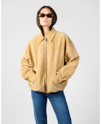 WeWoreWhat Women's Premium Suede Bomber Jacket - Macy's