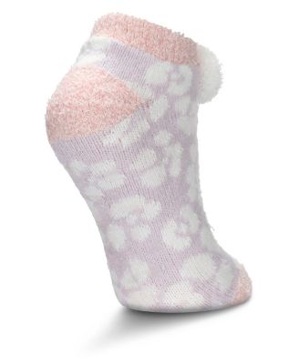 Women's Leopard Buttersoft Plush Lined Low Cut Socks