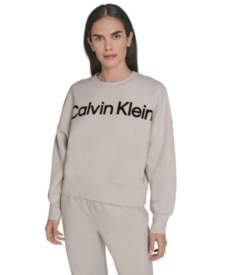 Women's Performance Flocked Logo Pull-On Sweatshirt