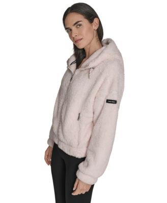Women's Performance Oversized Hooded Sherpa Jacket