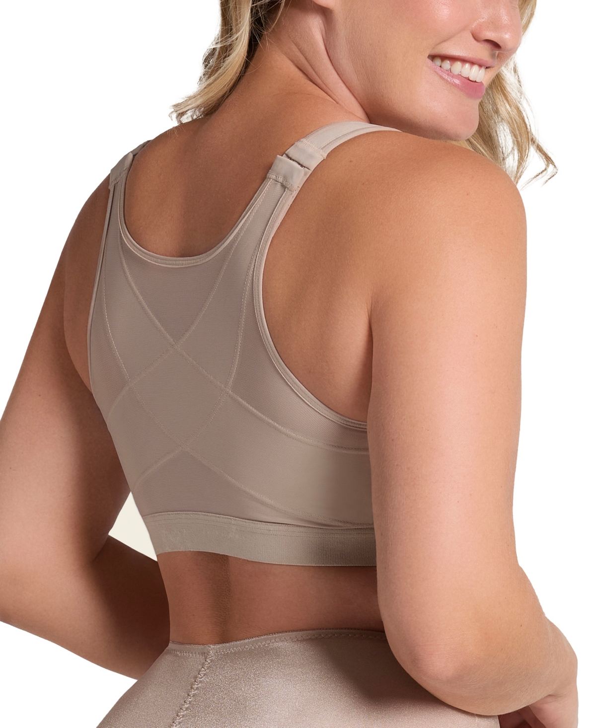 Leonisa Women's Multi Functional Back Support Posture Corrector Wireless Bra 011473