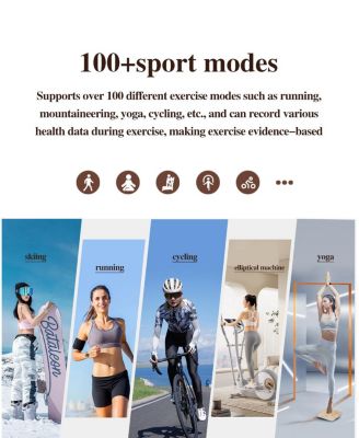 RUXING Women's Smart Watch 1.32" Full Touch Screen Bluetooth Call Silver Strap Round Dial