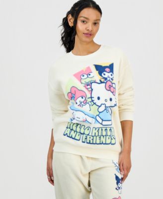 Love Tribe - Women's Hello Kitty Graphic Print Fleece Sweatshirt