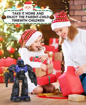 RC Robot Toys, Gesture Sensing Programmable RC Robot Toy, Talking, Dancing Rechargeable Intelligent Remote Control Robot