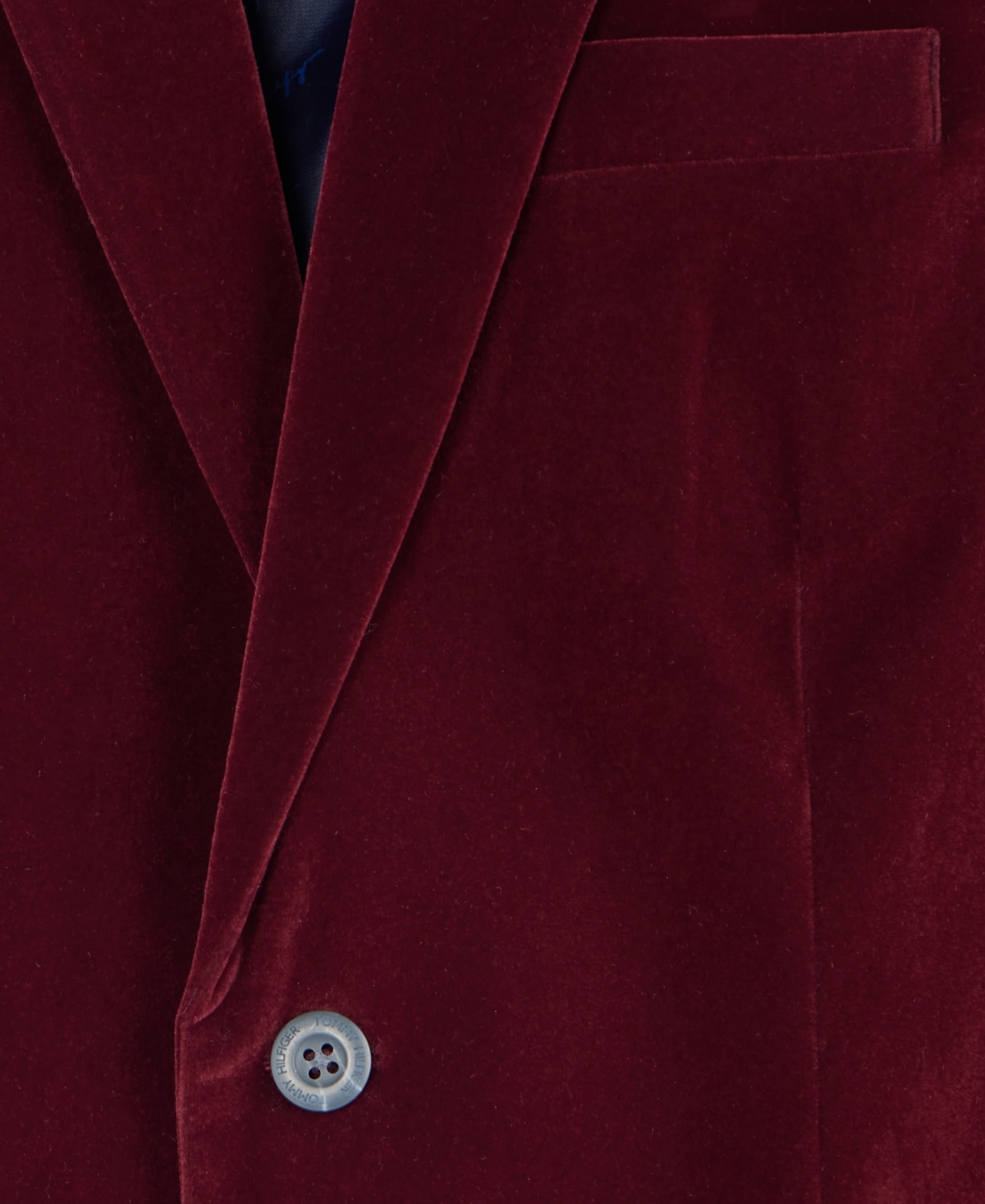 Tommy Hilfiger Little & Big Boys Velvet Sport Coat In Burgundy