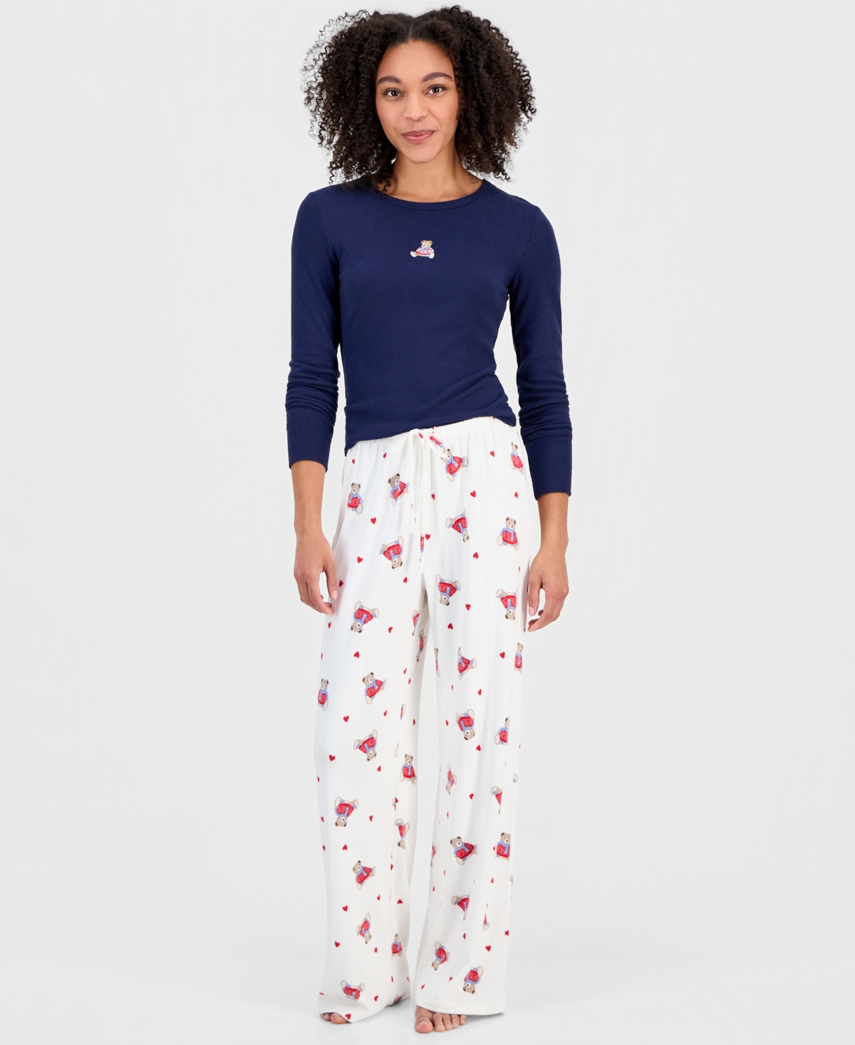 Hippie Rose Juniors' Printed Drawstring-waist Pants In Multi