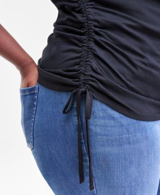 Plus Size Drawstring-Hem Tank, Macy's Exclusive