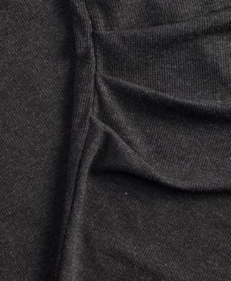 Plus Size Ribbed Asymmetrical-Hem Top, Macy's Exclusive