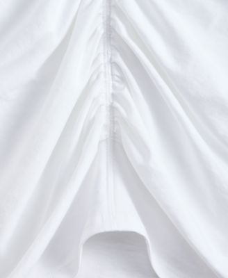 Plus Size Cotton Ruched Top, Macy's Exclusive