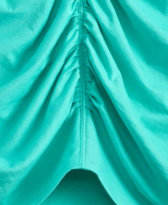 Plus Size Cotton Ruched Top, Macy's Exclusive