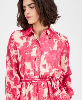 Nautical Jeans Women's Festival Floral Shirtdress