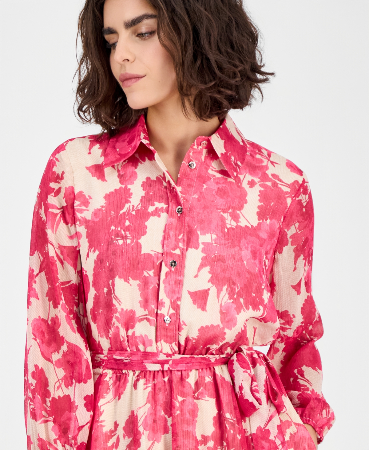 Nautical Jeans Women's Festival Floral Shirtdress