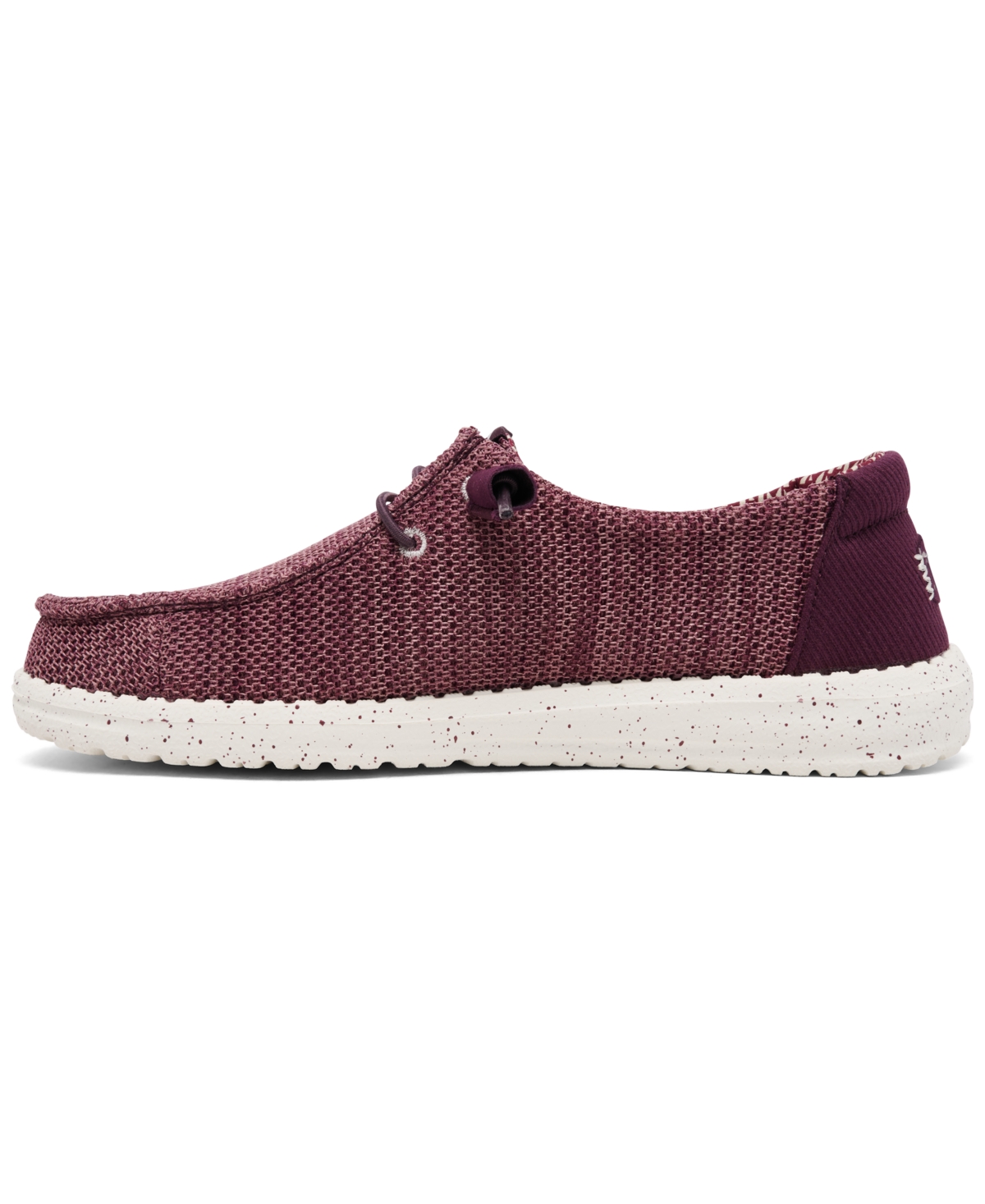 Hey Dude Women's Wendy Stretch Sox Casual Sneakers From Finish Line In Burgundy