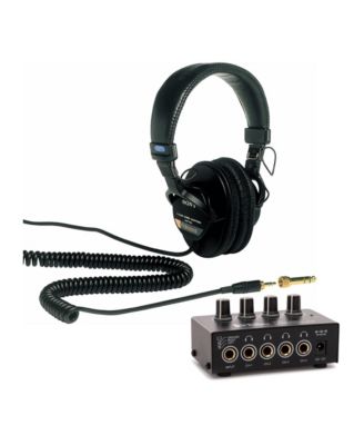 MDR7506 Folding Professional Closed Ear Headphones Bundle