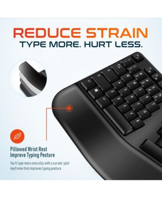 G18 Wireless Ergonomic Keyboard & Optical Vertical Mouse Combo (DKMKITERG18-WB)