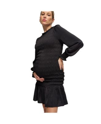 Women's Maternity Smocked Occasion Short Dress