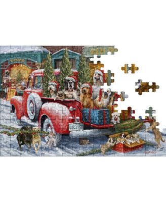 Holiday Dogs Puzzle Cookie Tin, 7 oz