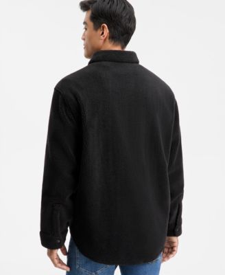 Men's Ebolt Solid-Color Fleece Shirt Jacket