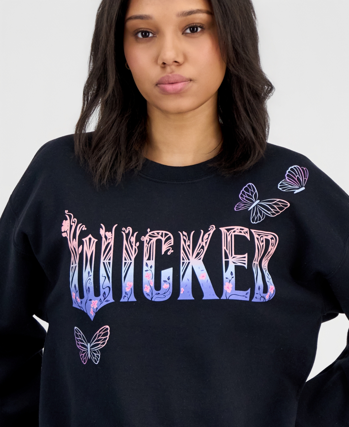 Love Tribe Women's Wicked Butterfly Crewneck Sweatshirt