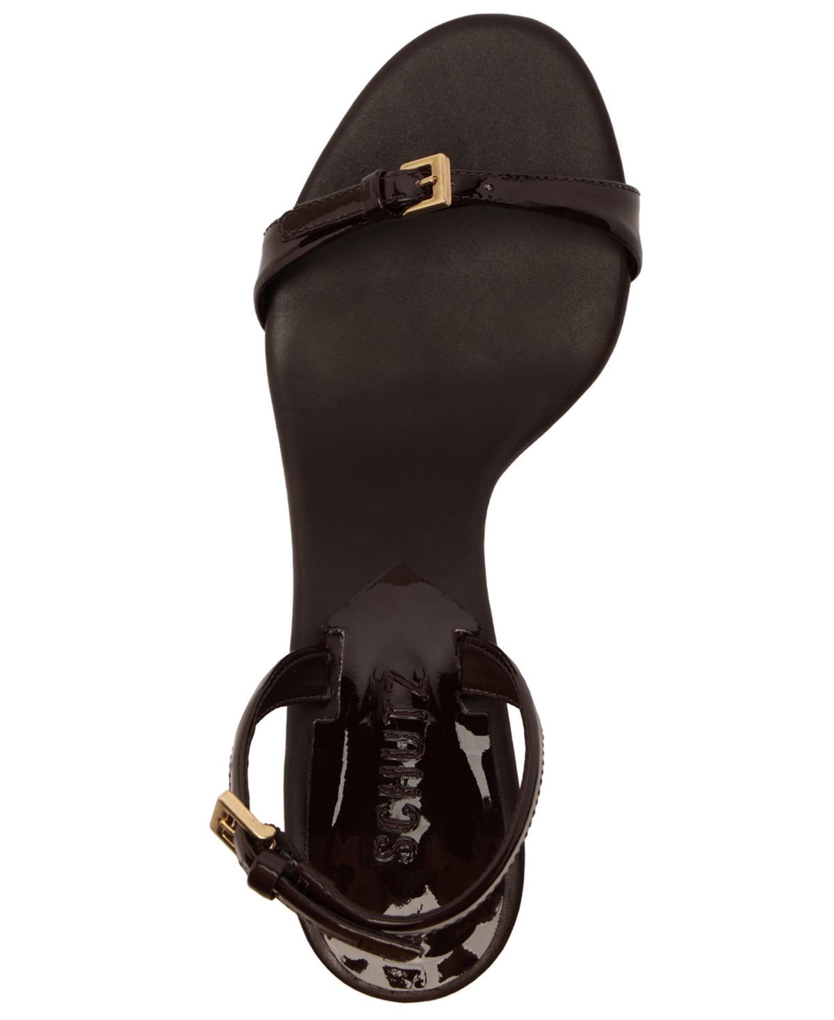 Schutz Aurora Mid Slingback Sandal In Brown