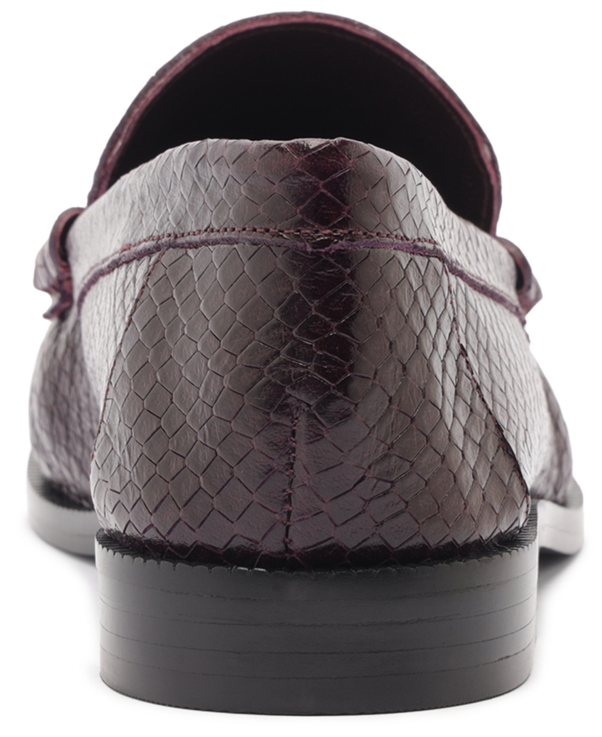 Schutz Tyche Genuine Calf Hair Penny Loafer In Burgundy