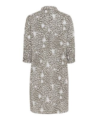Women's Tropic Mixed Print Shirt Dress