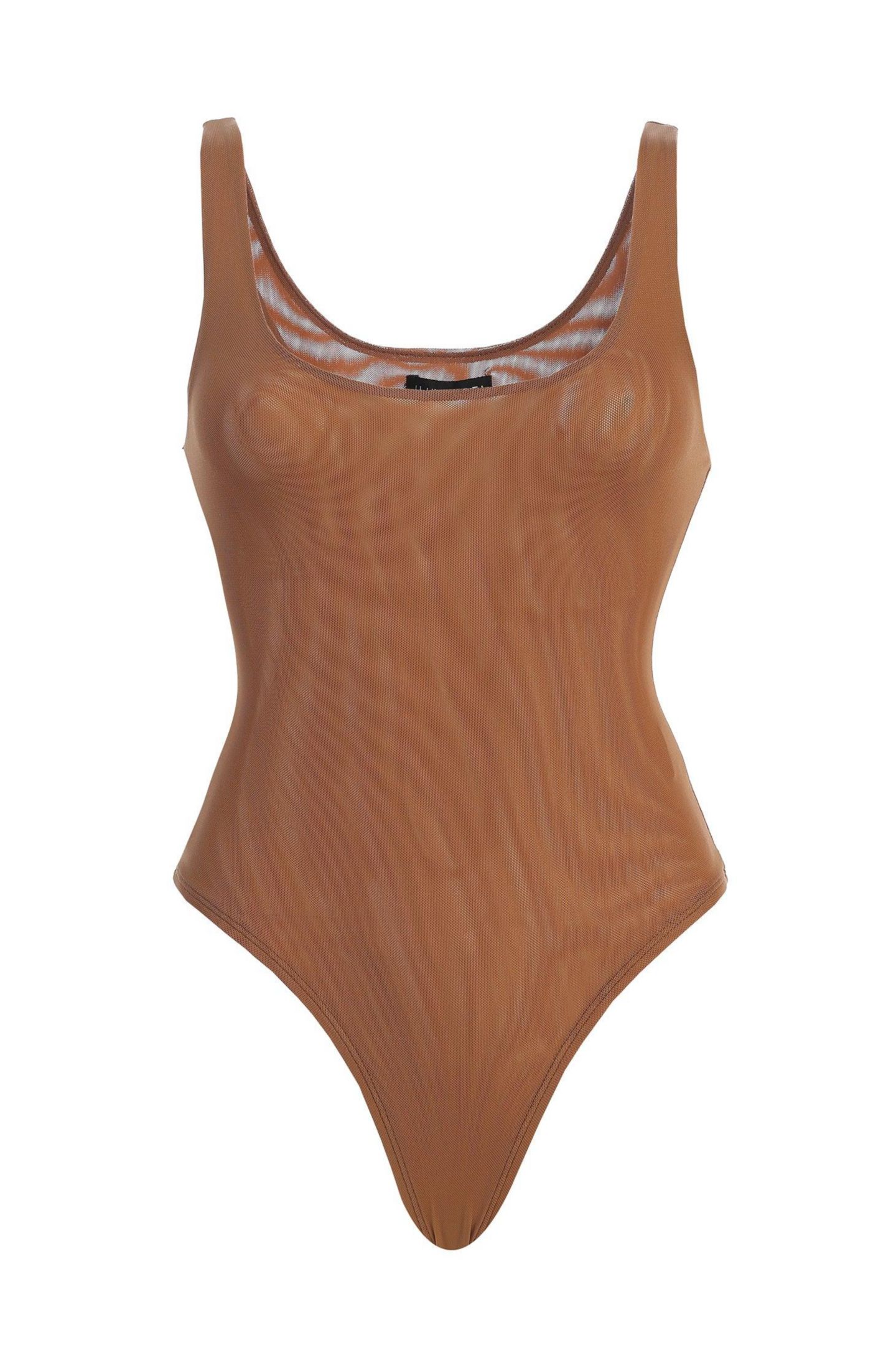 Боди Undergarment, сетка — JLUXLABEL, цвет: Коричневый — фото 5