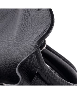  Kelly 25 Handbag Black Togo with Palladium Hardware